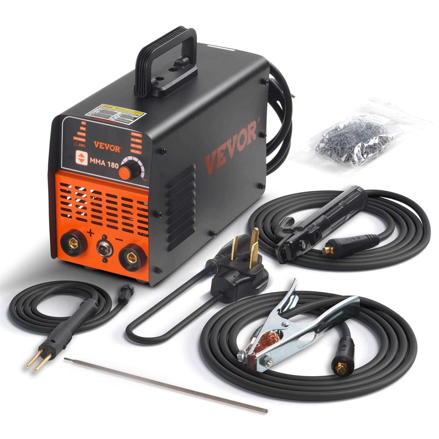 VEVOR Stick Welder 180Amp Stick & Plastic Arc Welder Machine 110/220V Hot Stapler with Hot Start Arc Force Anti-Stick - Image 3