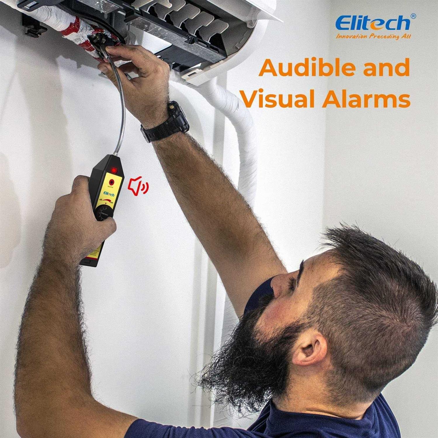 Elitech WJL-6000 Freon Leak Detector Halogen Gas Tester HVAC Refrigerant AC Sniffer R22 R410a R134a - Image 2