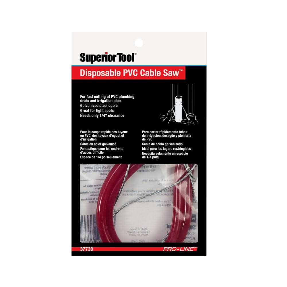 Superior Tool Cable Saw Black/Gray - Image 5