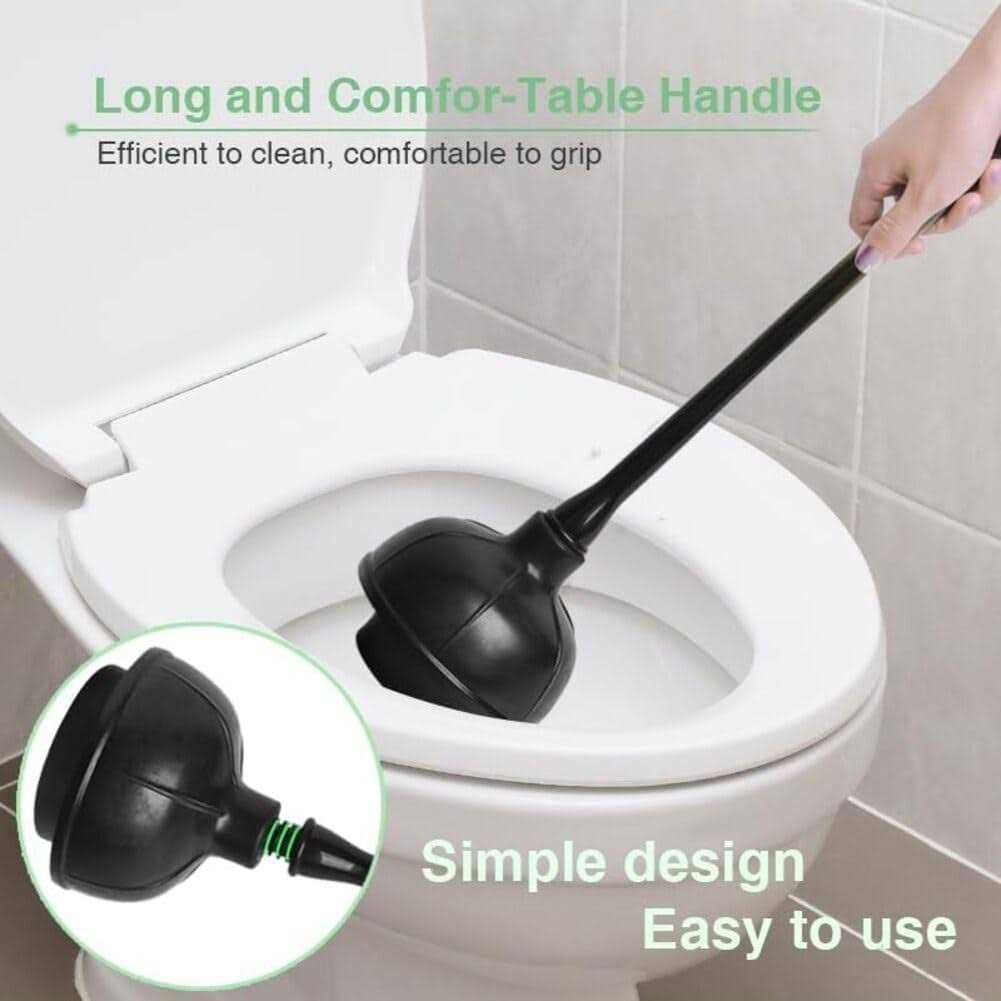 Toilet Plunger and Bowl Brush Set Complete Bathroom Cleaning Combo for Effective Toilet Maintenance - Image 4