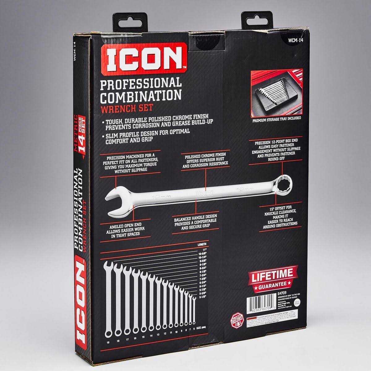 Icon Professional Metric Combination Wrench Set - Image 3