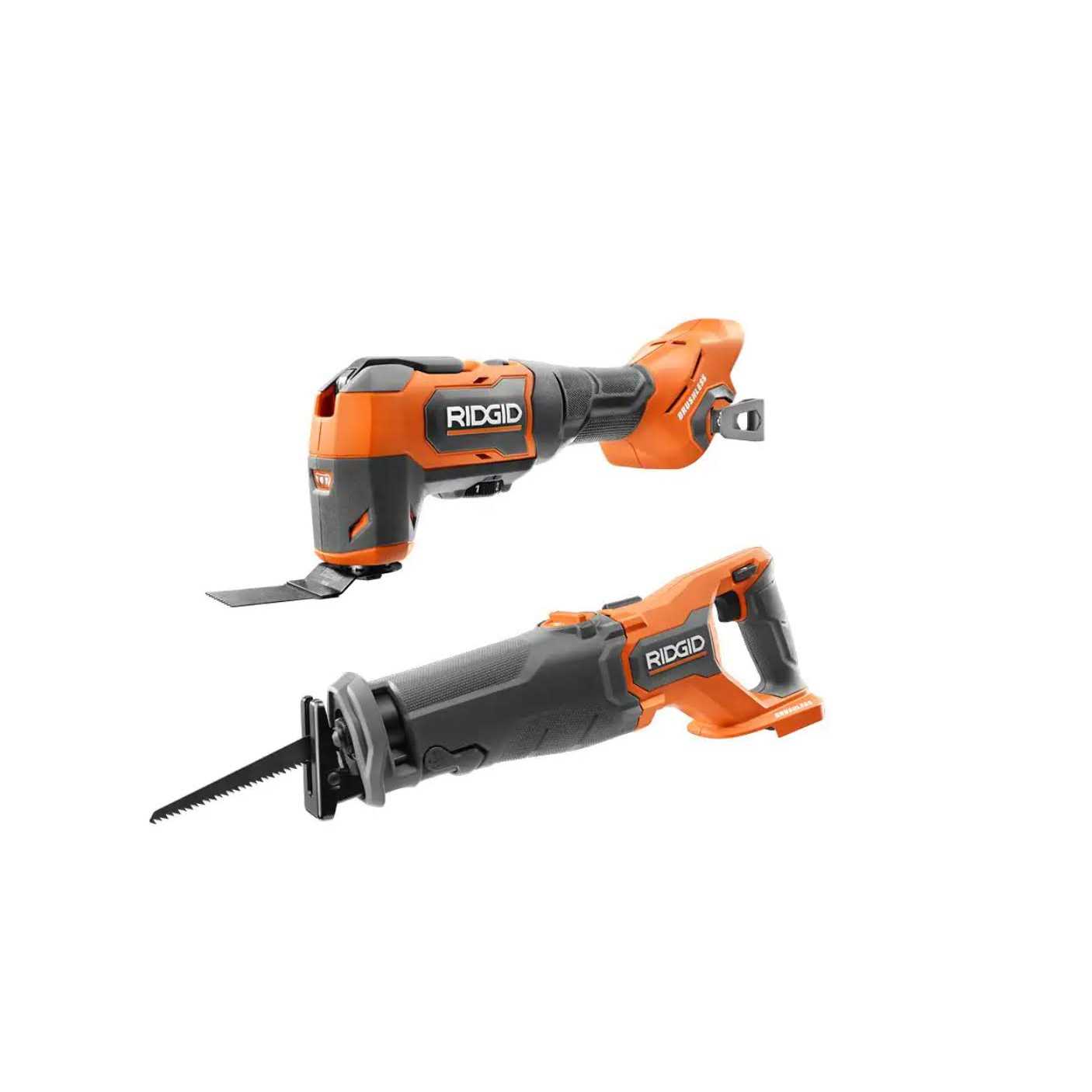 Ridgid 18V Brushless Cordless 2-Tool Combo Kit with Reciprocating Saw and Multi-Tool