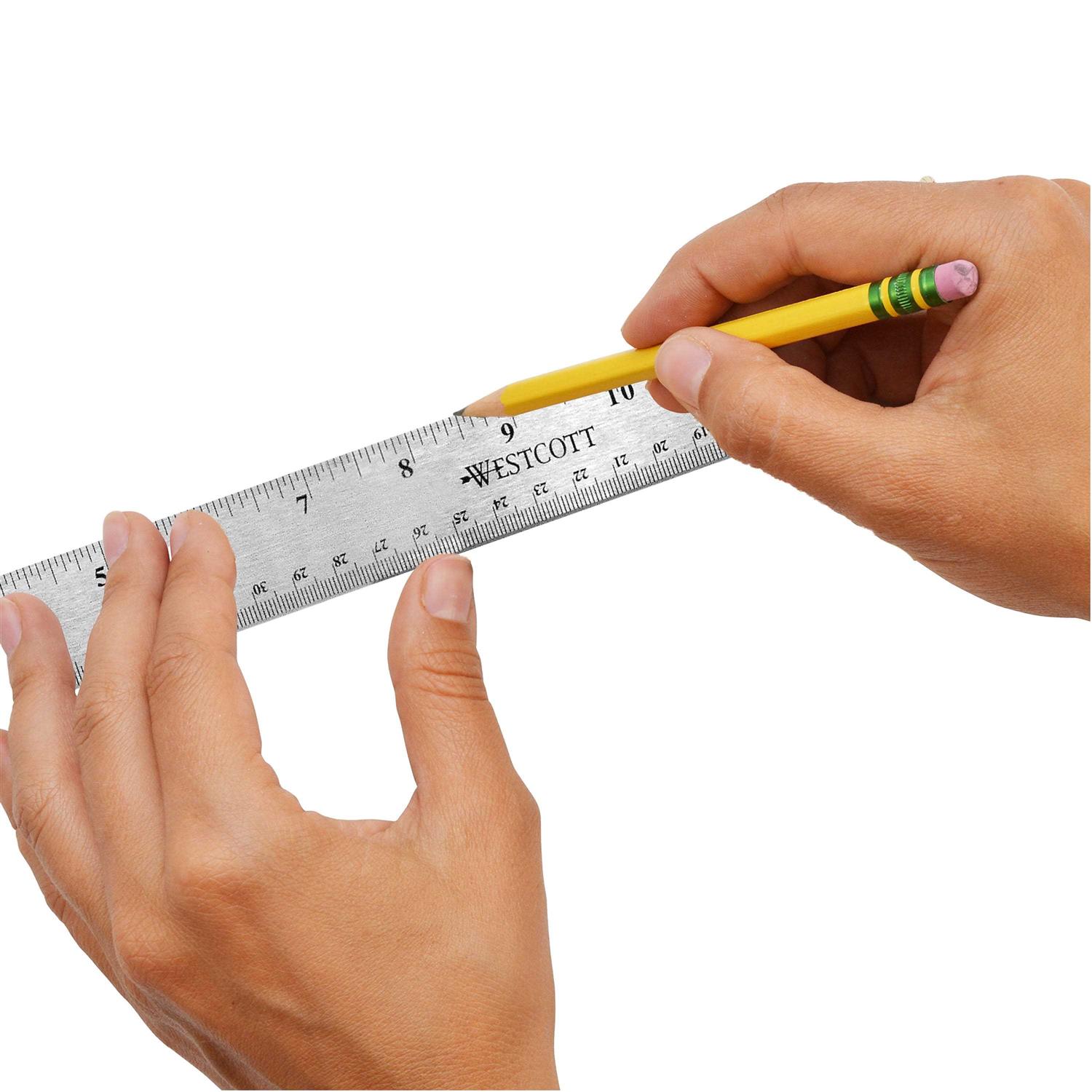 Westcott Stainless Steel Ruler - Image 2