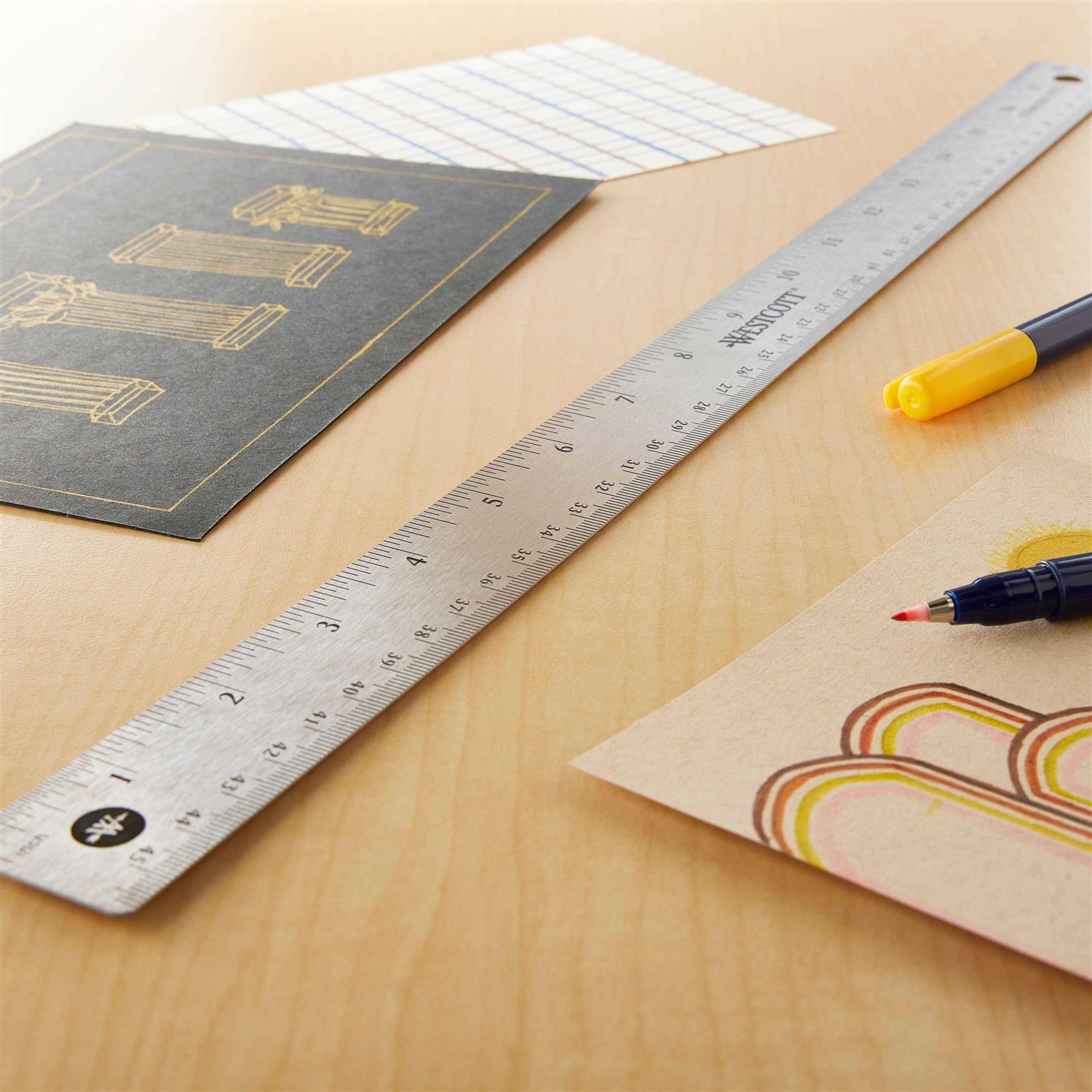 Westcott Stainless Steel Ruler - Image 5