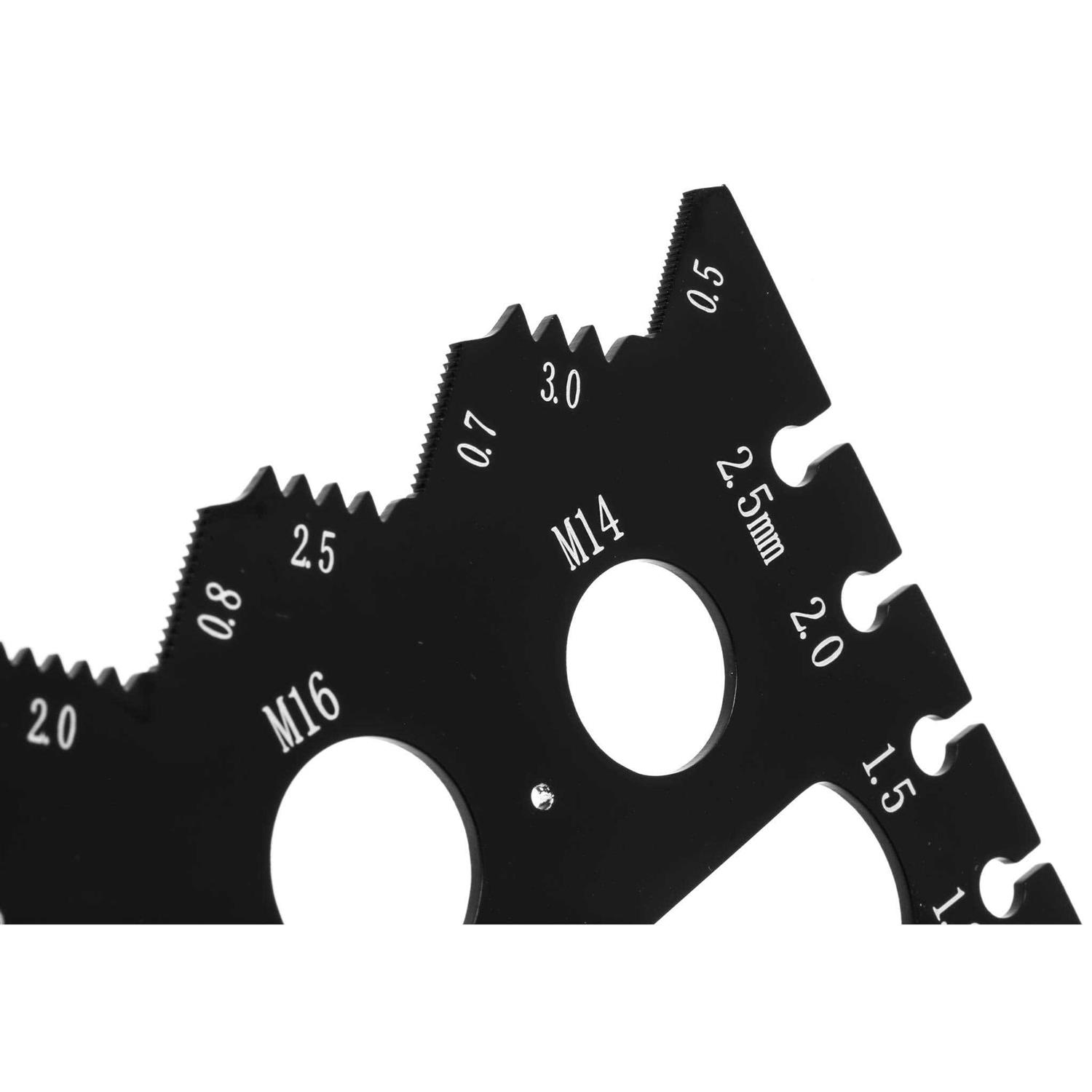 WEN Metric and Imperial Metal Thread Pitch Multi-Gauge with Carrying Case - Image 5