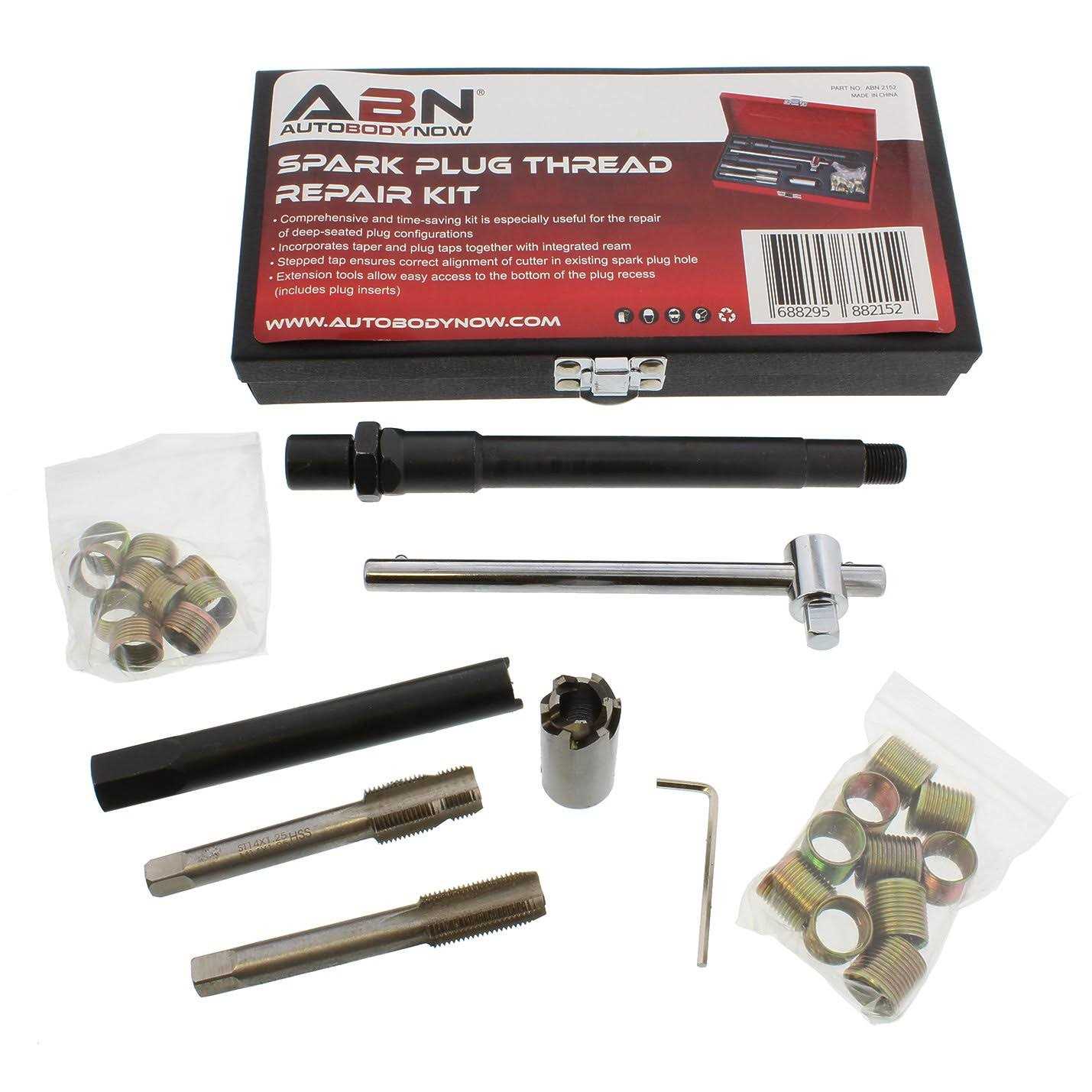 Abn Spark Plug Thread Repair Rethreading Set 14mm Metric Rethreading Tool Kit Comprehensive Taps - Image 4