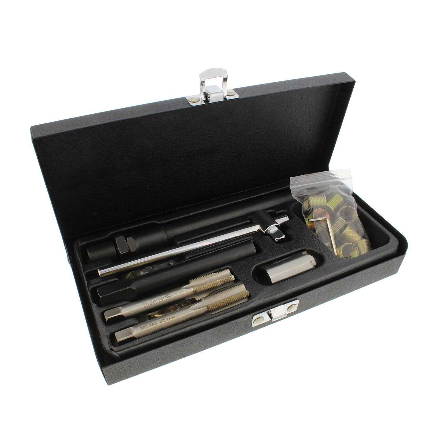 Abn Spark Plug Thread Repair Rethreading Set 14mm Metric Rethreading Tool Kit Comprehensive Taps - Image 5