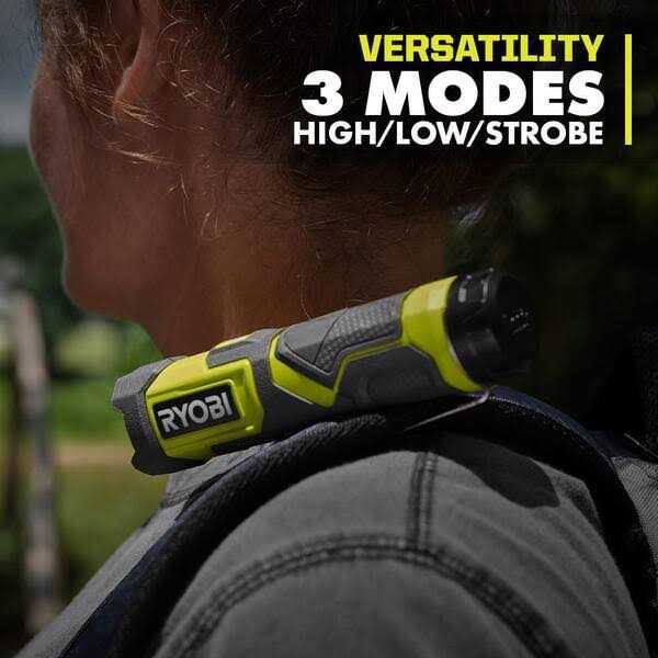 RYOBI USB Lithium Compact Flashlight Kit with 2.0Ah USB Lithium Battery - Image 2