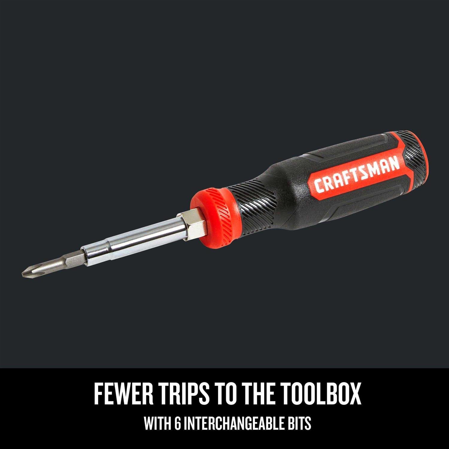 Craftsman 6 Piece Multi-Bits Screwdriver - Image 4