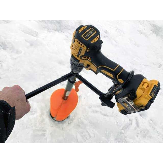 Nordic Legend E-Drill Nylon Ice Auger Combo and Universal Adapter with 14” Extension - Image 3