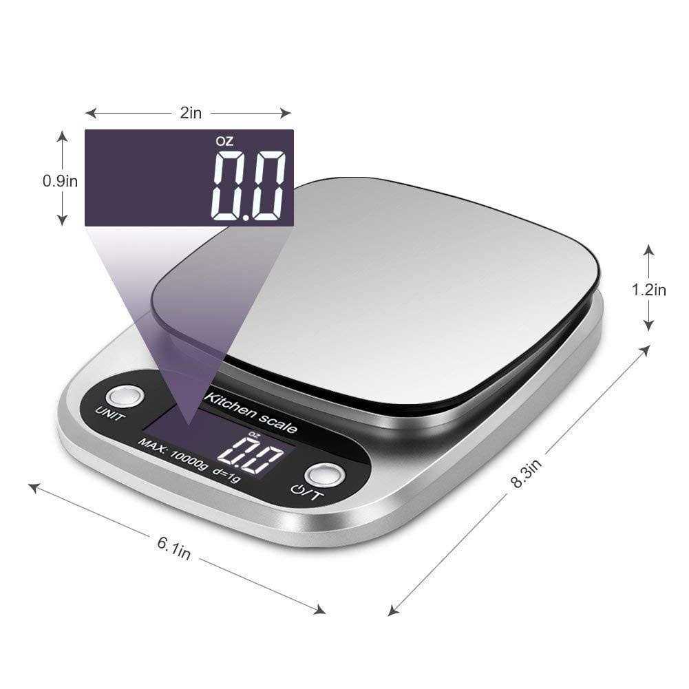 XDFEWFJH Food Scale 22lb Weight Grams, Digital Kitchen Scales and Ounces for Cooking - Image 4