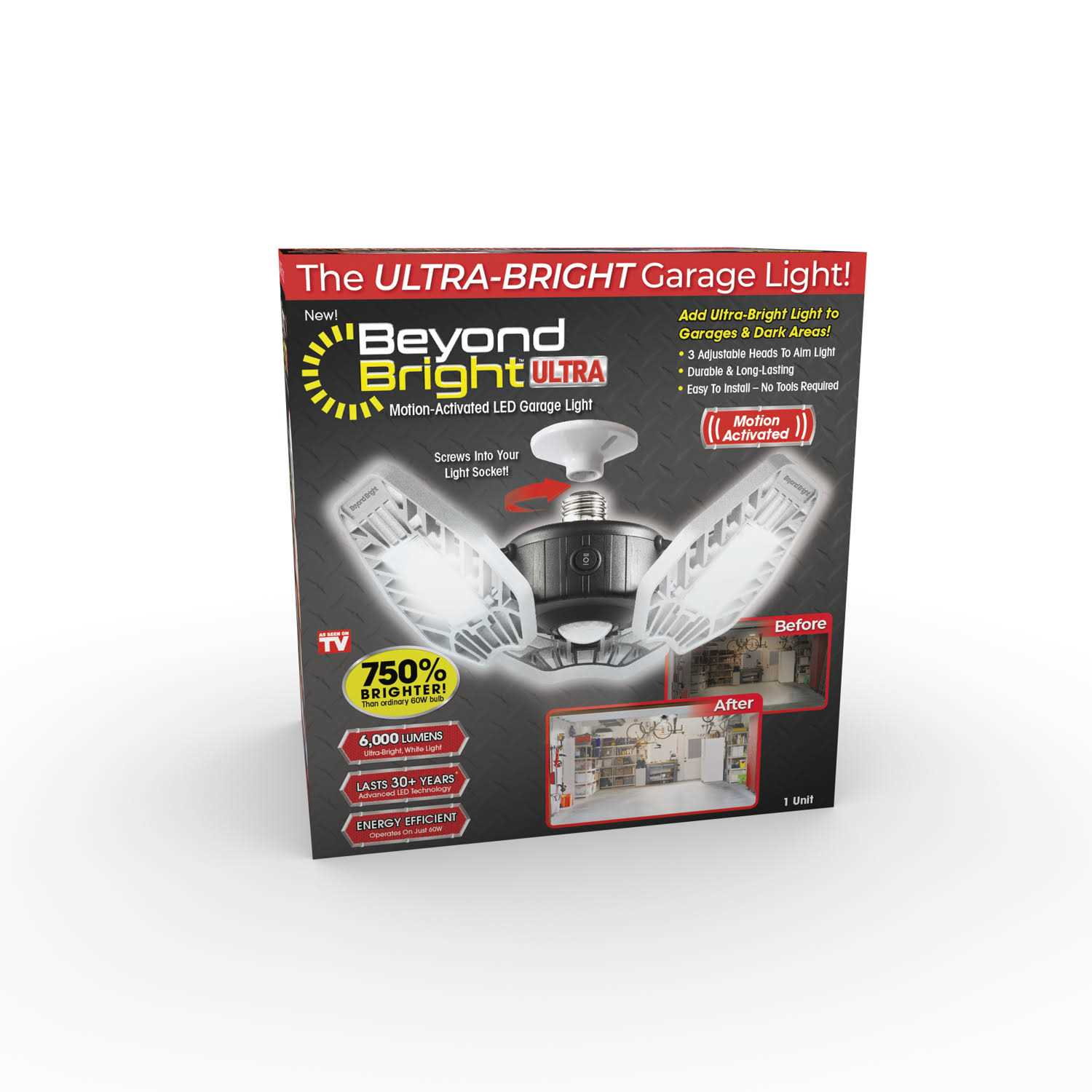 Beyond Bright Motion Activated LED Garage Light - Image 2