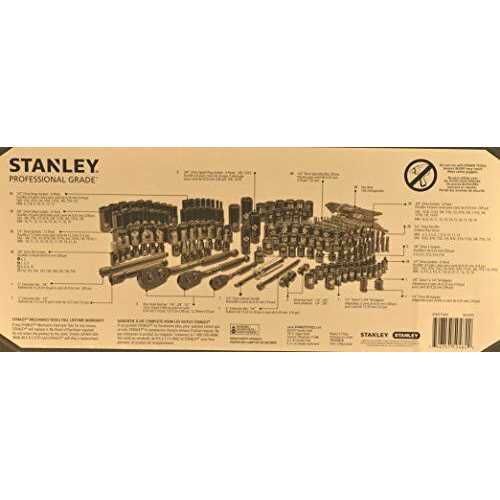 Stanley Professional Grade Black Chrome New Mechanics Tool Set - Image 2