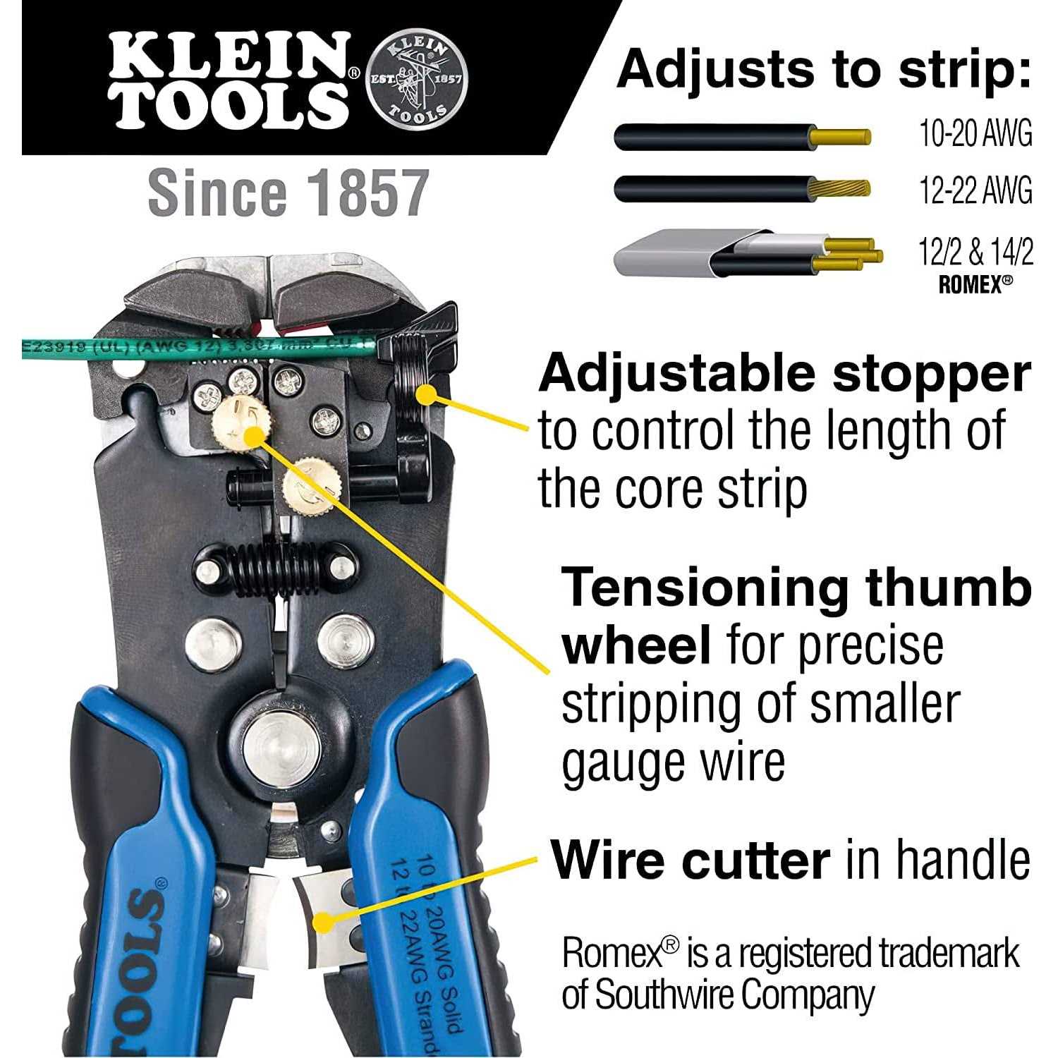 Klein Tools 11061 Self-Adjusting Wire Stripper/Cutter - Image 4