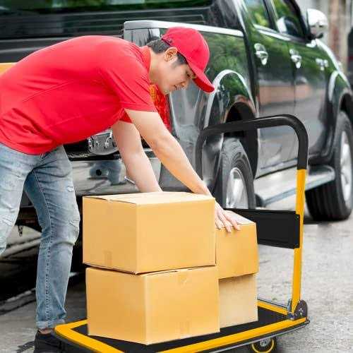 Lifetime Appliance Parts Lifetime Home Upgraded Foldable Push Cart Dolly - Image 3