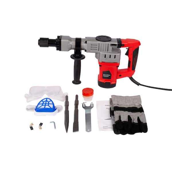 Unbranded 18 in. Corded Demolition Electric Jack Hammer Concrete Drills Breaker Power Tool Trigger Lock with Chisel Bit - Image 3