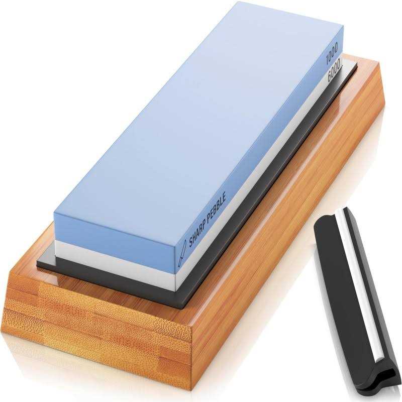 Sharp Pebble Premium Knife Sharpening Stone 2 Side Grit 1000/6000 Whetstone