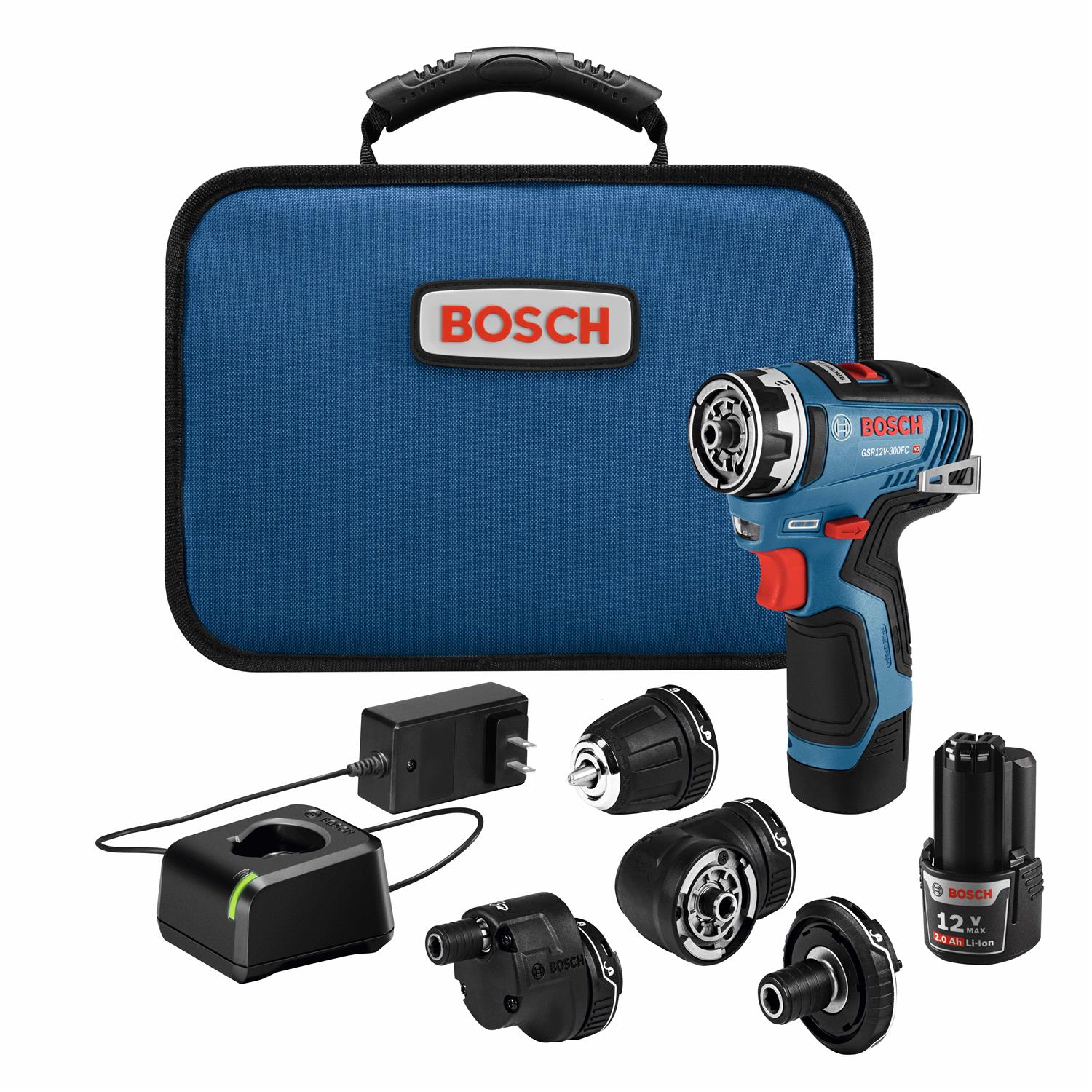 Bosch GSR12V-300FCB22 12V Max EC Brushless Flexiclick 5-in-1 Drill/Driver System