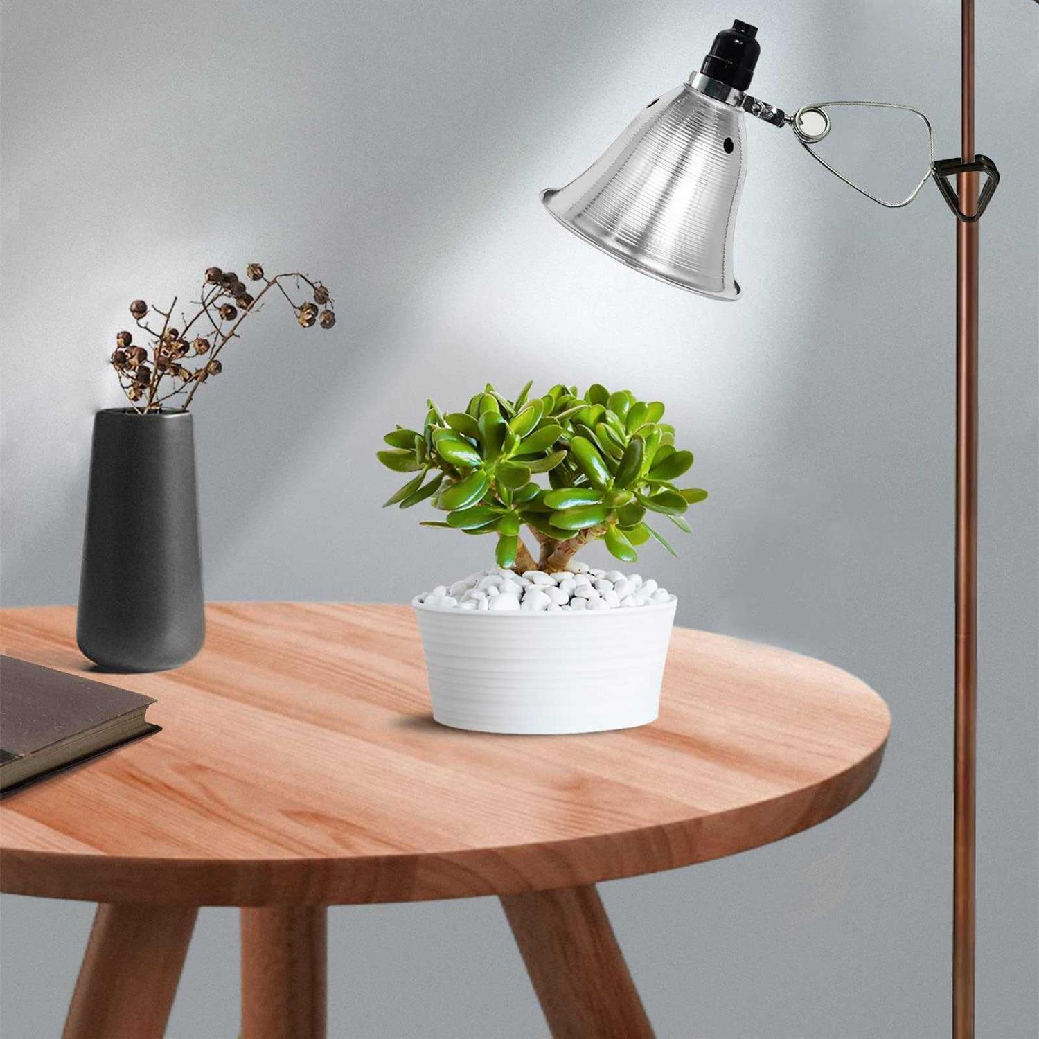 EP Clamp Lamp Light with Detachable 5.5 Inch Aluminum Reflector 60 Watt E26 Socket - Image 5