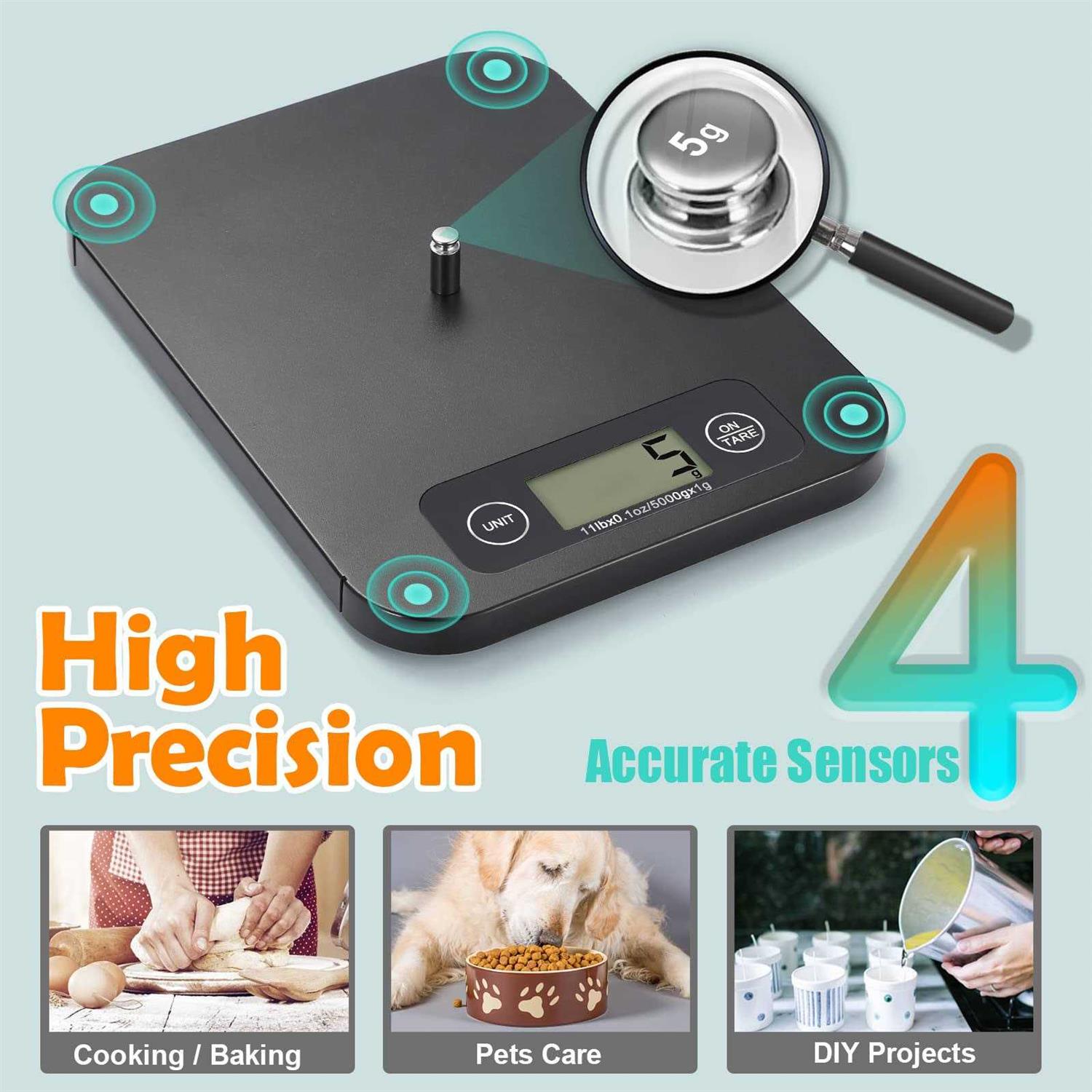 URAMAZ Smart Food Scale for Weight Loss, Kitchen Food Scales Digital Weight Grams and oz with Nutritional Calculator - Image 5
