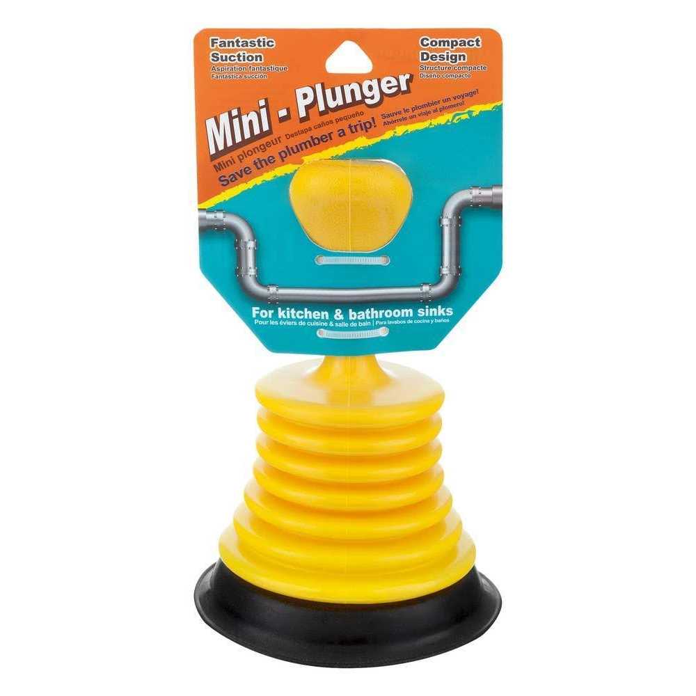 Jacent Small Compact Sink Plunger with Ergonomic Handle