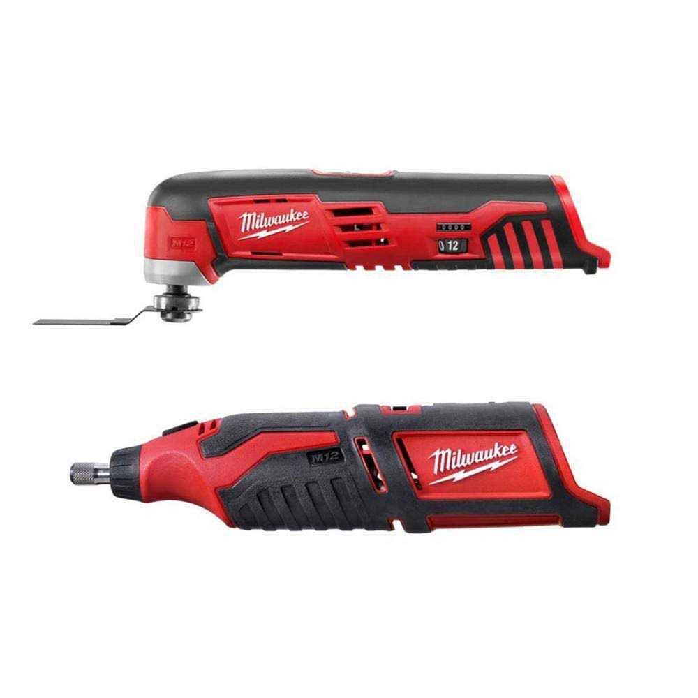 Milwaukee M12 Lithium-Ion Cordless Oscillating Multi-Tool with M12 Rotary Tool