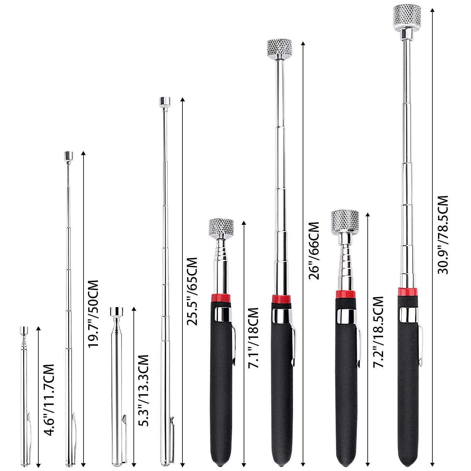 Awpeye Magnetic Pick Up Tool 4 Pack Telescopic Magnet Stick Birthday Gifts for Men - Image 4