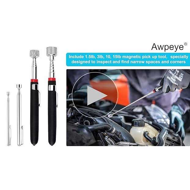 Awpeye Magnetic Pick Up Tool 4 Pack Telescopic Magnet Stick Birthday Gifts for Men - Image 5