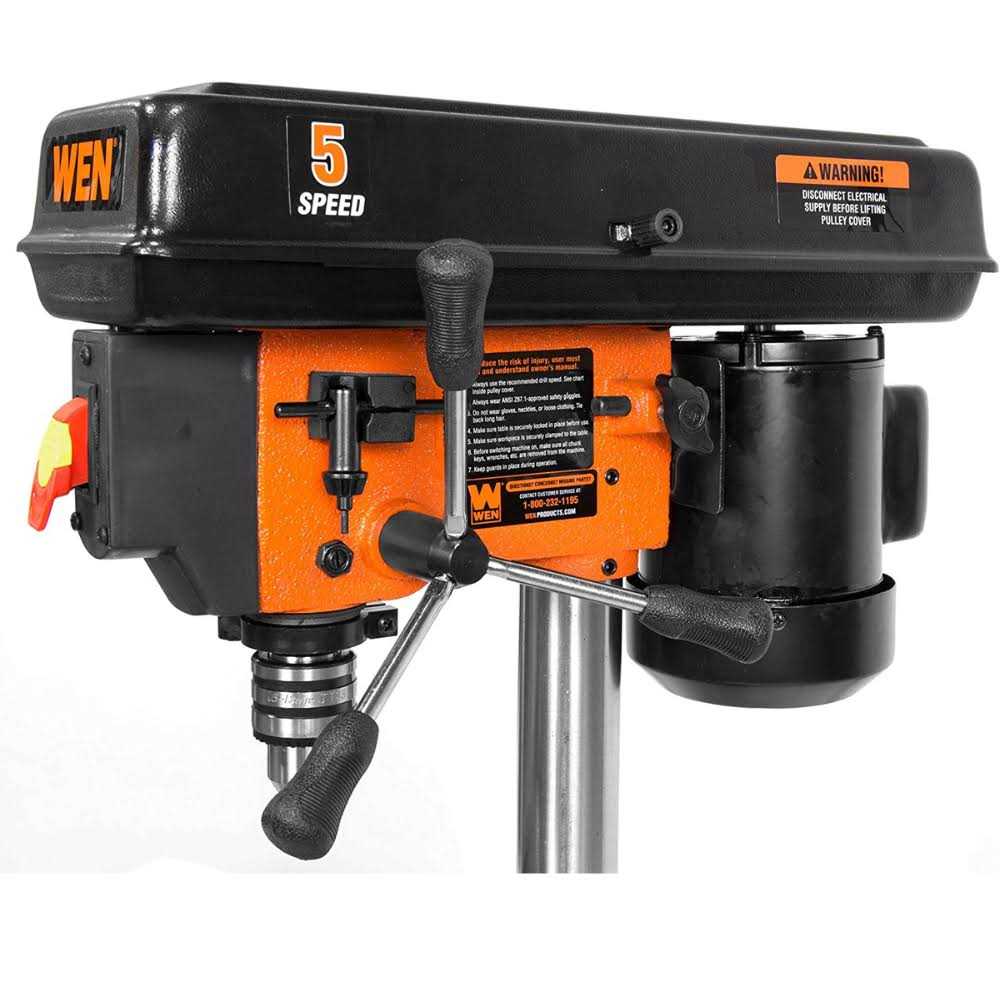 WEN 2.3-Amp 8-Inch 5-Speed Cast Iron Benchtop Drill Press - Image 4