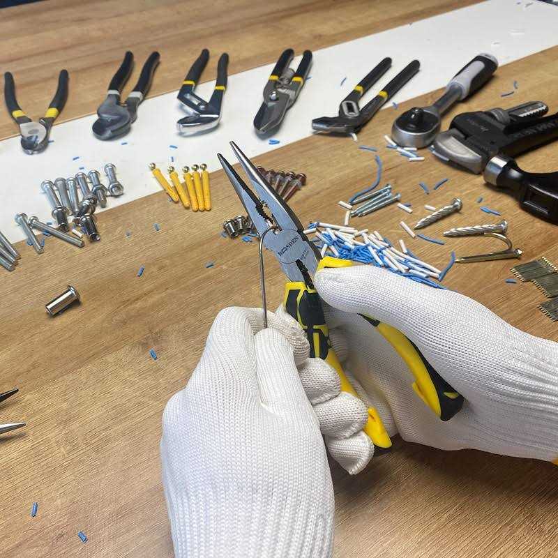 BOOSDEN 8 inch Needle Nose Pliers with Side Cutters Precision Long Nose Pliers with Wire Cutters - Image 3