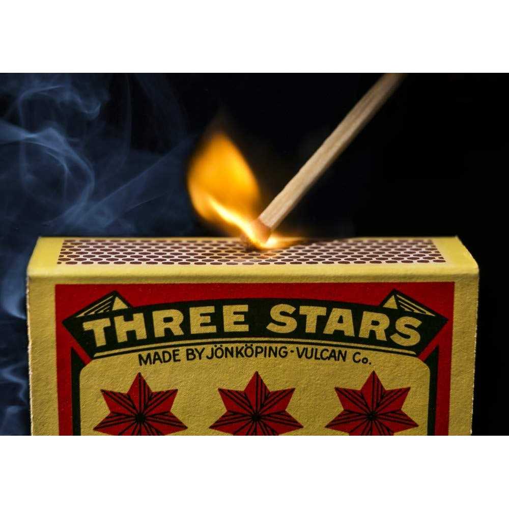 Swedish Match Three Stars Safety Matches - Image 4