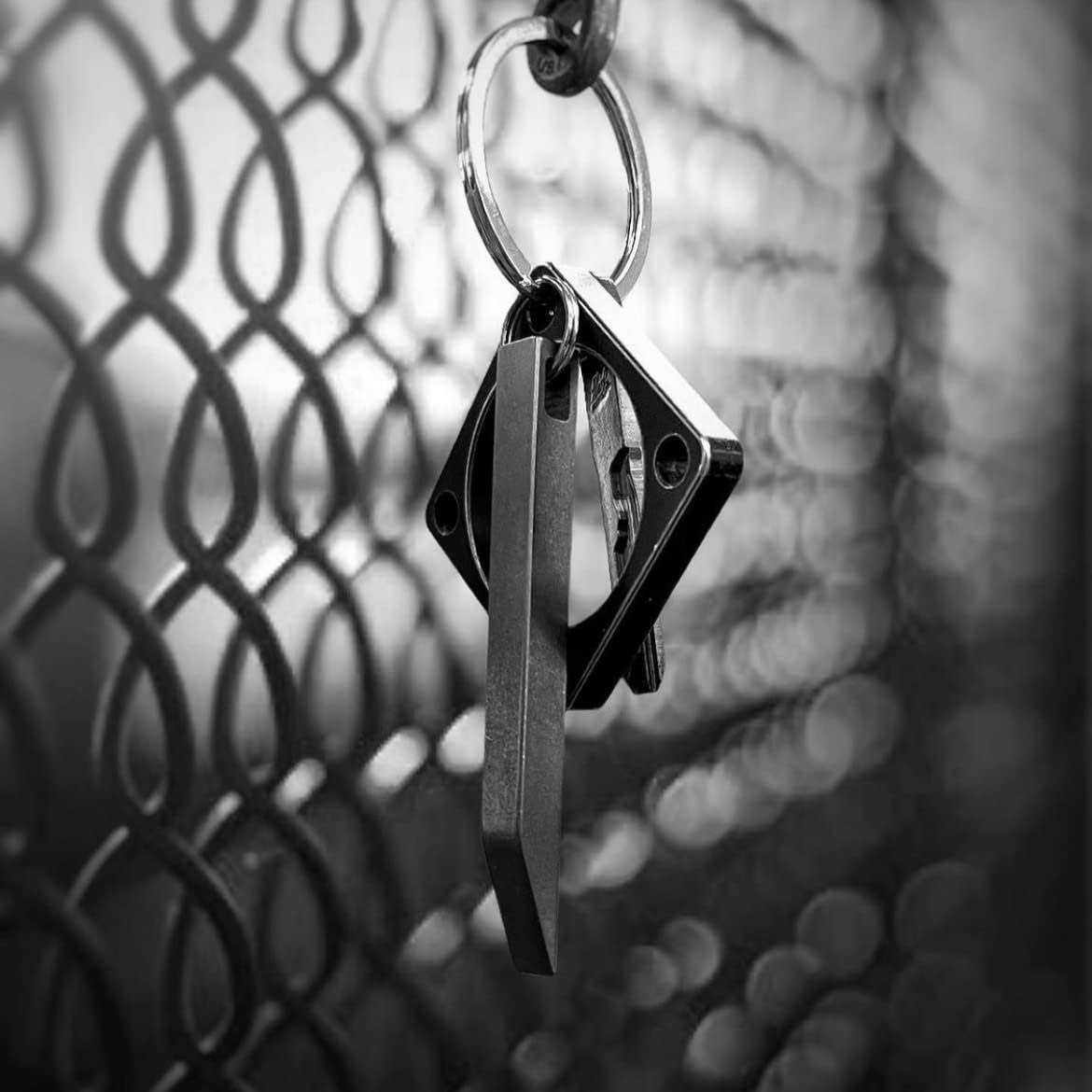 The Mighty Bar Heavy Duty Keychain Prybar EDC Pry Bar for Every Day Carry Small Stainless Steel Key Chain Multitool Prybar for Keys - Image 4