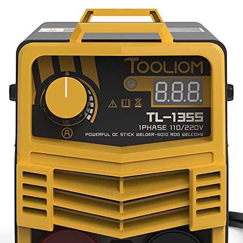 TOOLIOM 135A 110V/220V Stick Welder MMA Arc Welder Machine DC Inverter Welder with Digital Display Portable Welding Machine - Image 3