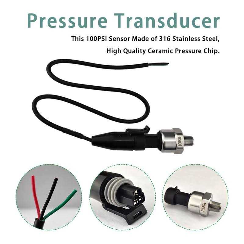 Flylin Pressure Transducer Sender Sensor with Connector 1/8NPT Thread Stainless Steel Fuel Pressure Sensor for Oil Fuel Air Water - Image 4