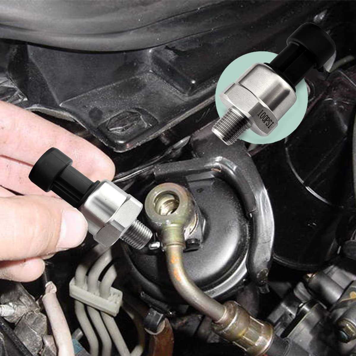 Flylin Pressure Transducer Sender Sensor with Connector 1/8NPT Thread Stainless Steel Fuel Pressure Sensor for Oil Fuel Air Water - Image 5