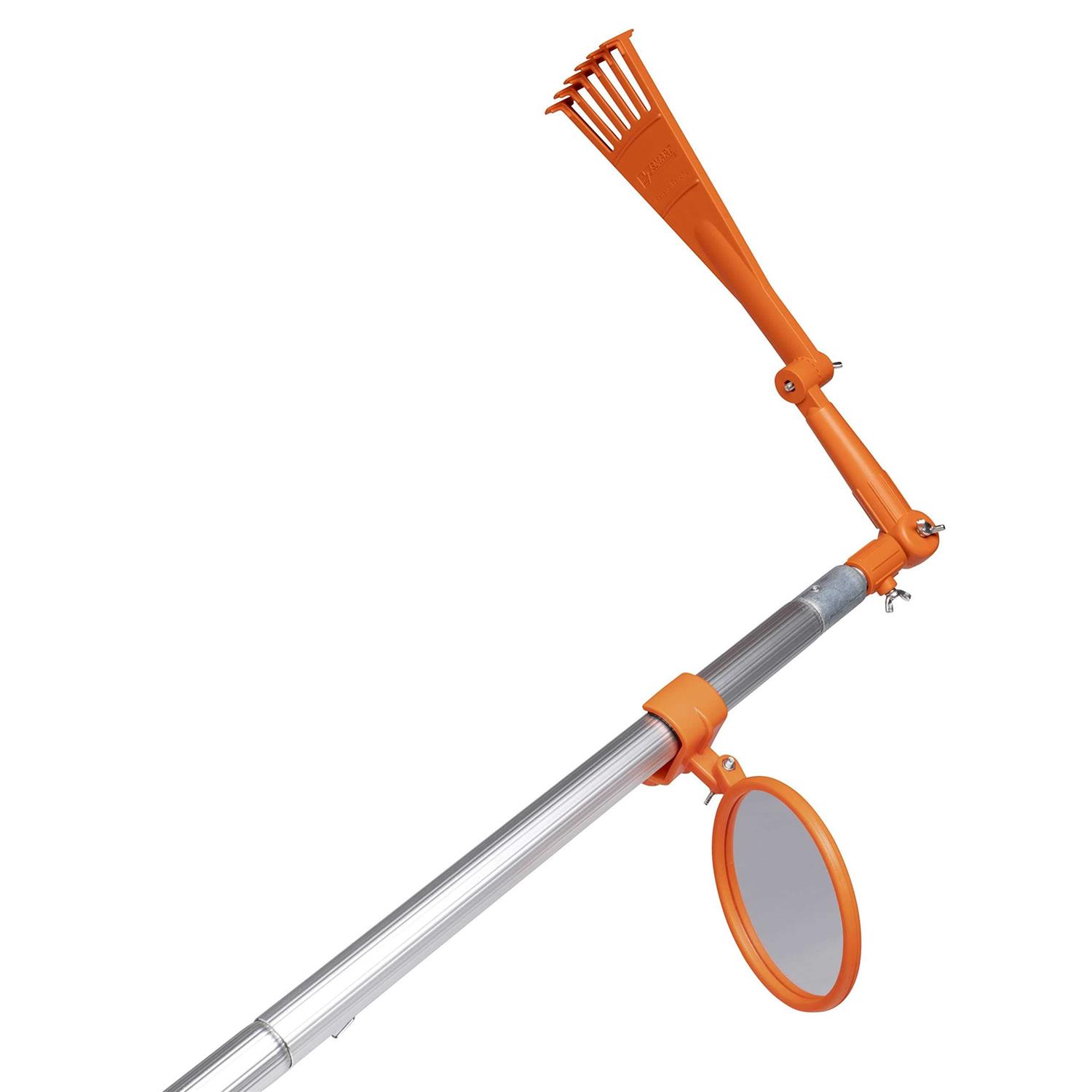 EZ Smart Tools 16.75 in. 6 Tine Poly Rake Poly Handle - Image 3