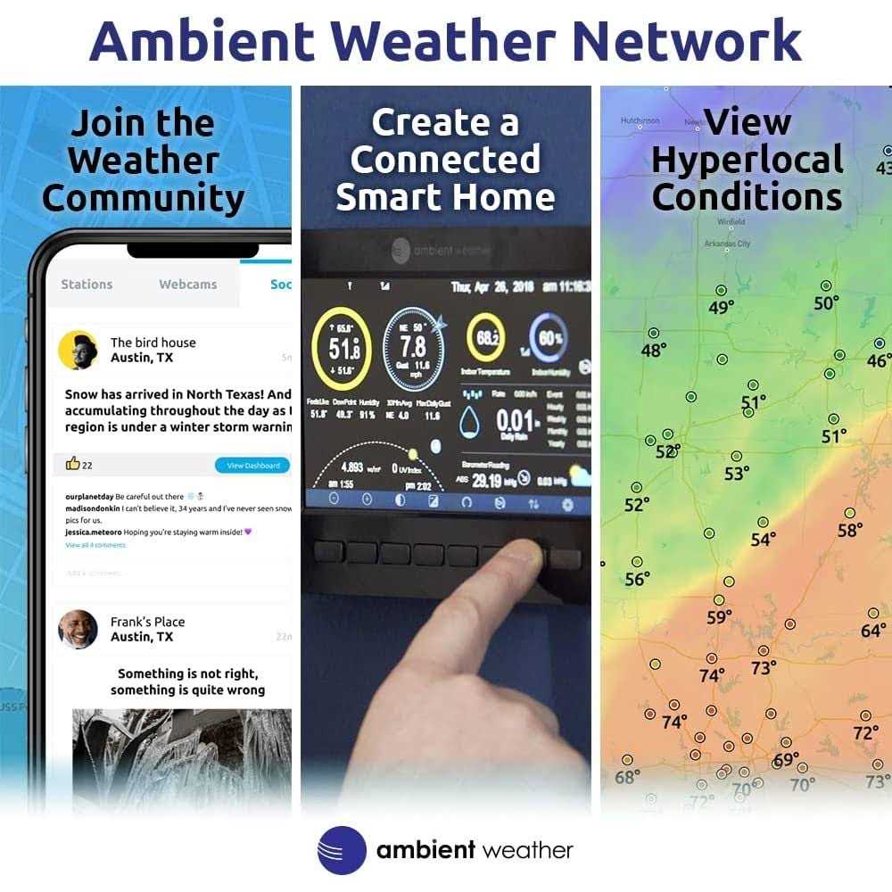 Ambient Weather WS-2000 Smart Weather Station with WiFi Remote Monitoring and Alerts - Image 3