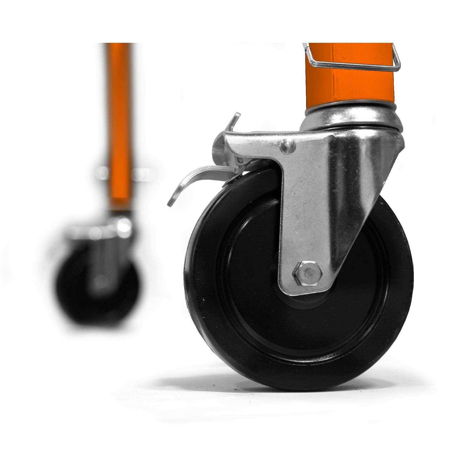 WEN 31110T Baker-Style 6.25 ft. Multi-Purpose 1000-Pound-Capacity Rolling Steel Scaffolding Individual - Image 3