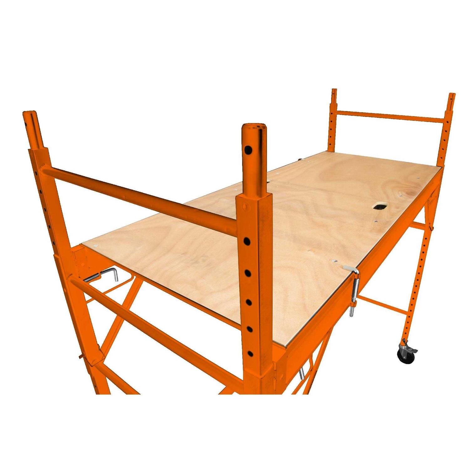 WEN 31110T Baker-Style 6.25 ft. Multi-Purpose 1000-Pound-Capacity Rolling Steel Scaffolding Individual - Image 5