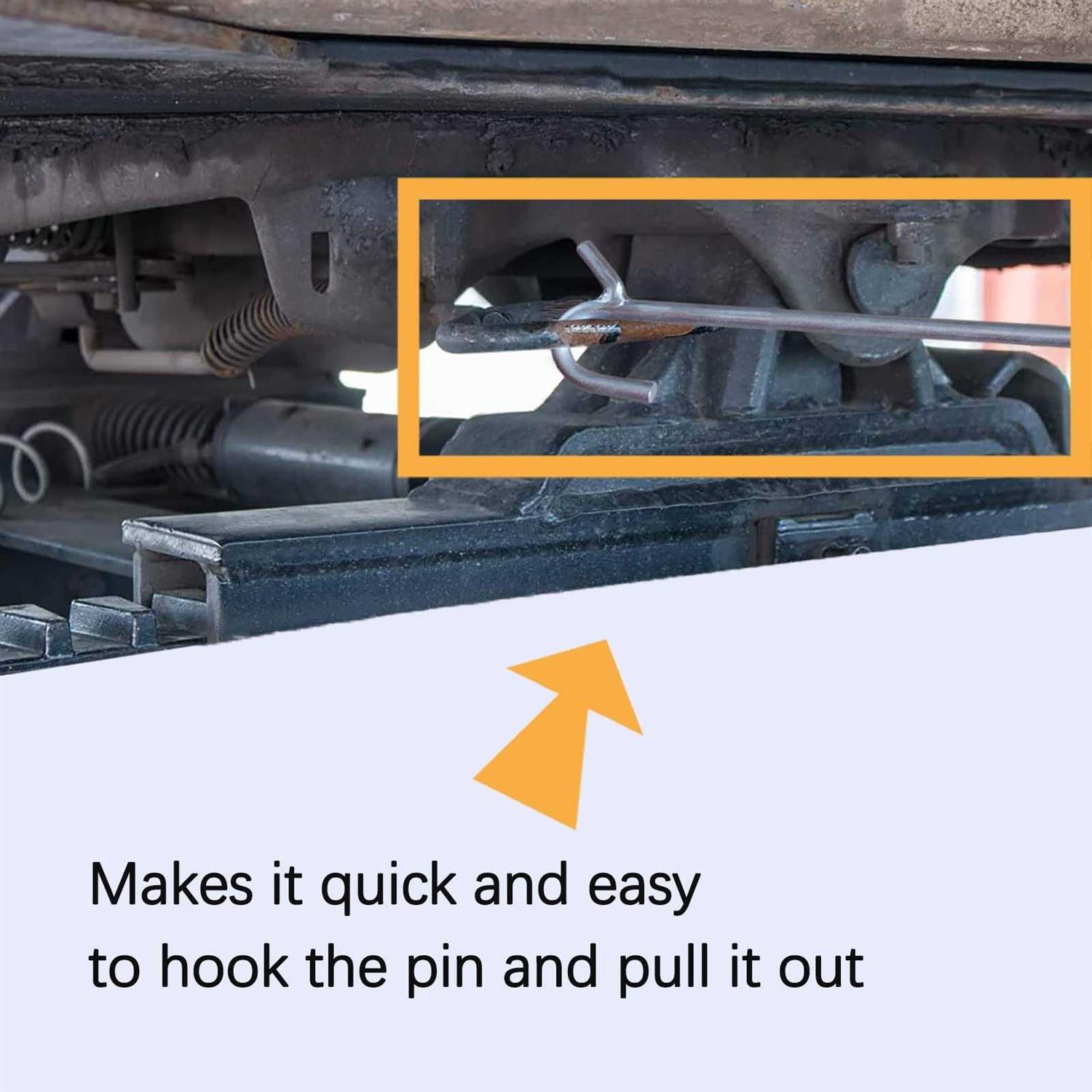 WOWLIKE Heavy Duty 5th Wheel Pin Puller,Portable Type S-Hook 32 inch - Image 3