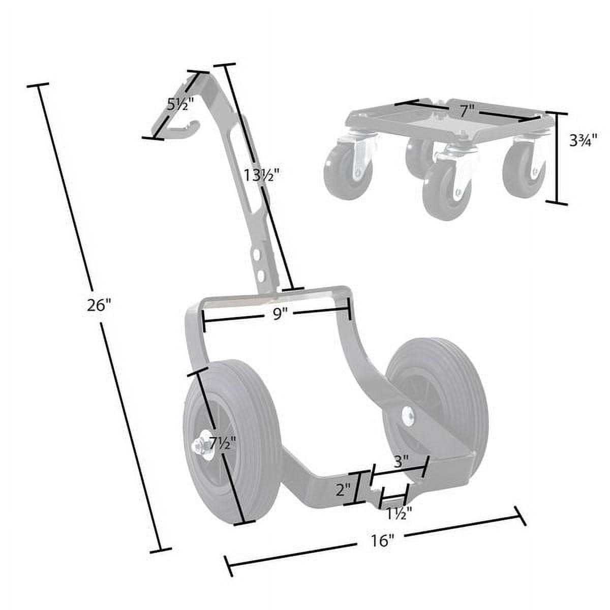 Black Ice Three-Piece Drivable Snowmobile Dolly SNO-6011 - Image 2