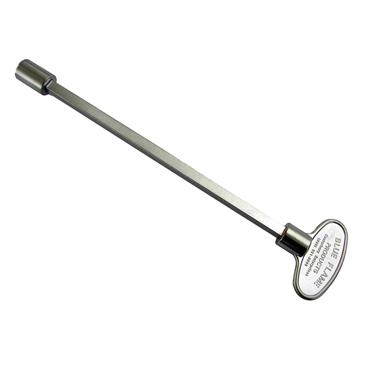 Blue Flame Satin Chrome Gas Valve Key - Image 3