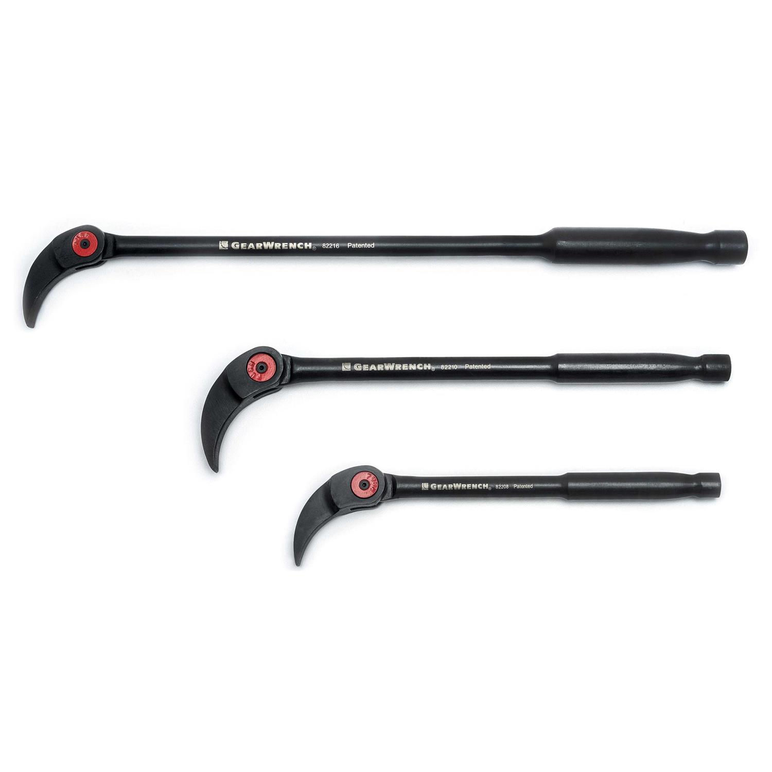 GearWrench 3 Piece Indexing Pry Bar Set 82301D