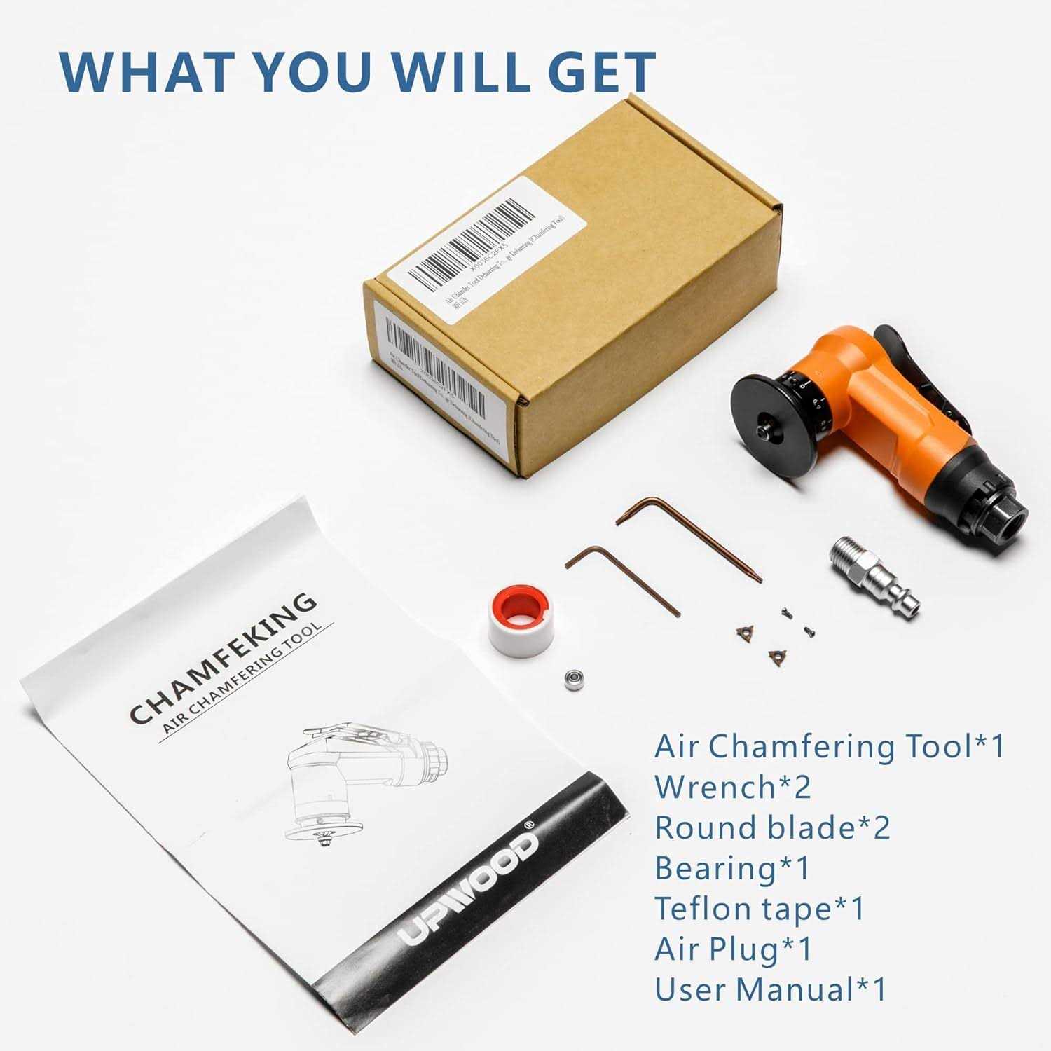 2-in-1 Mini Air Chamfer Tool for Chamfering and Round Cornor on Metal - Image 3