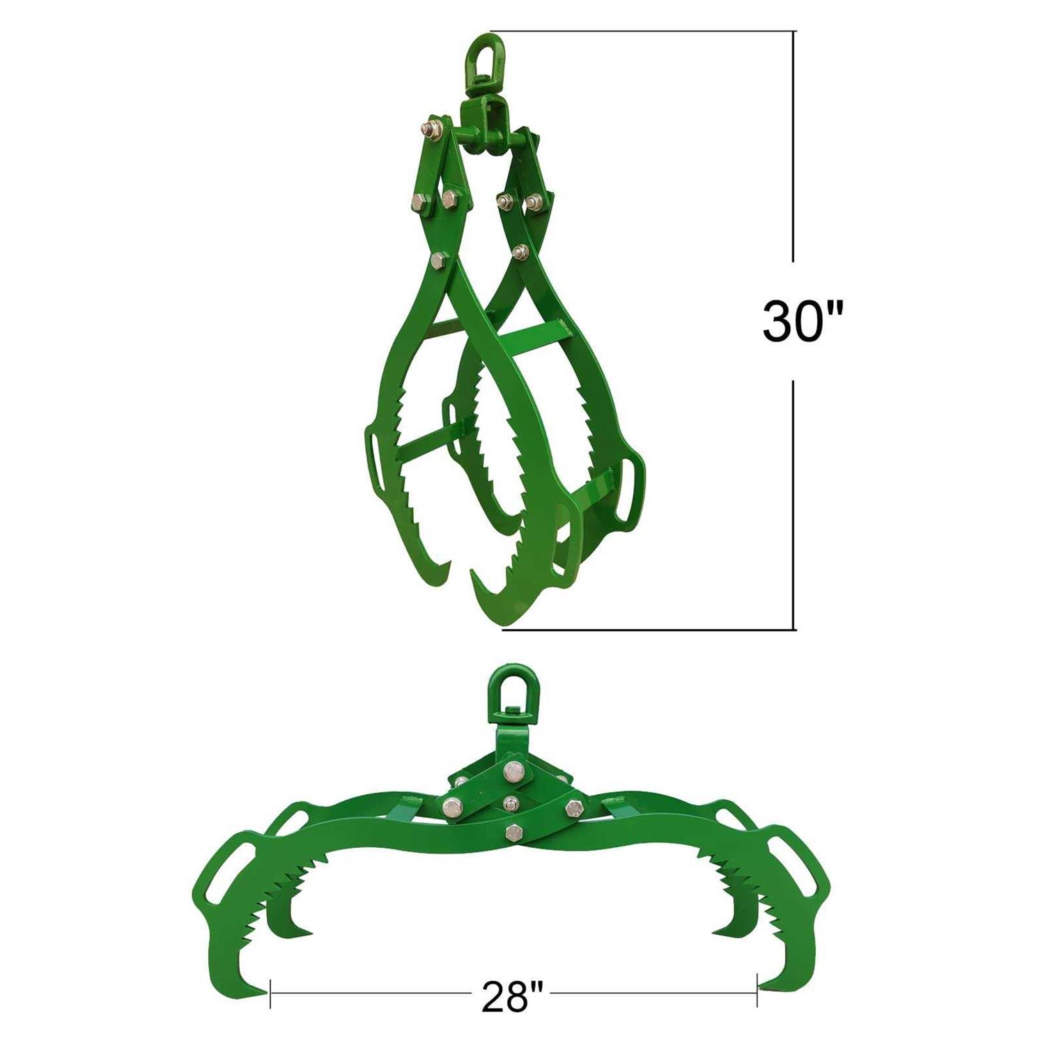 4 Claw Log Lifting Tongs Timber Claw Hook 28in - Image 3