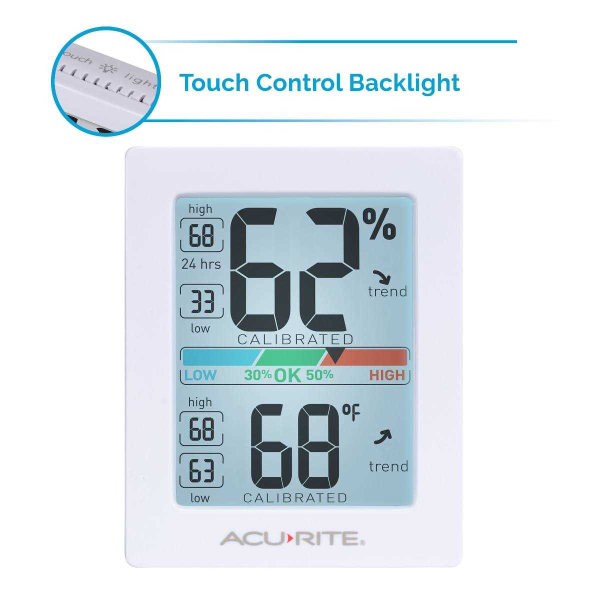 Acurite Digital Humidity and Temperature Monitor with Backlight - Image 2