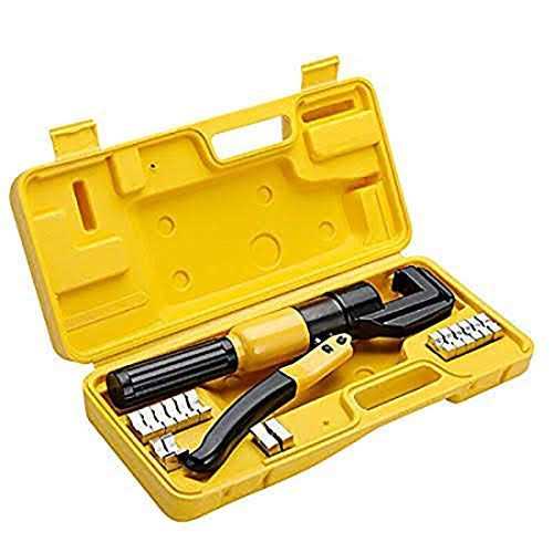 Yescom 10 Ton Hydraulic Wire Battery Cable Lug Terminal Crimper Crimping Tool with 9 Dies - Image 3