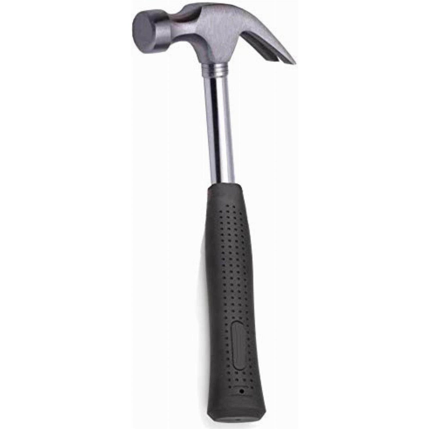 Edward Tools Harden 8 oz Claw Hammer Solid Tubular Steel Handle
