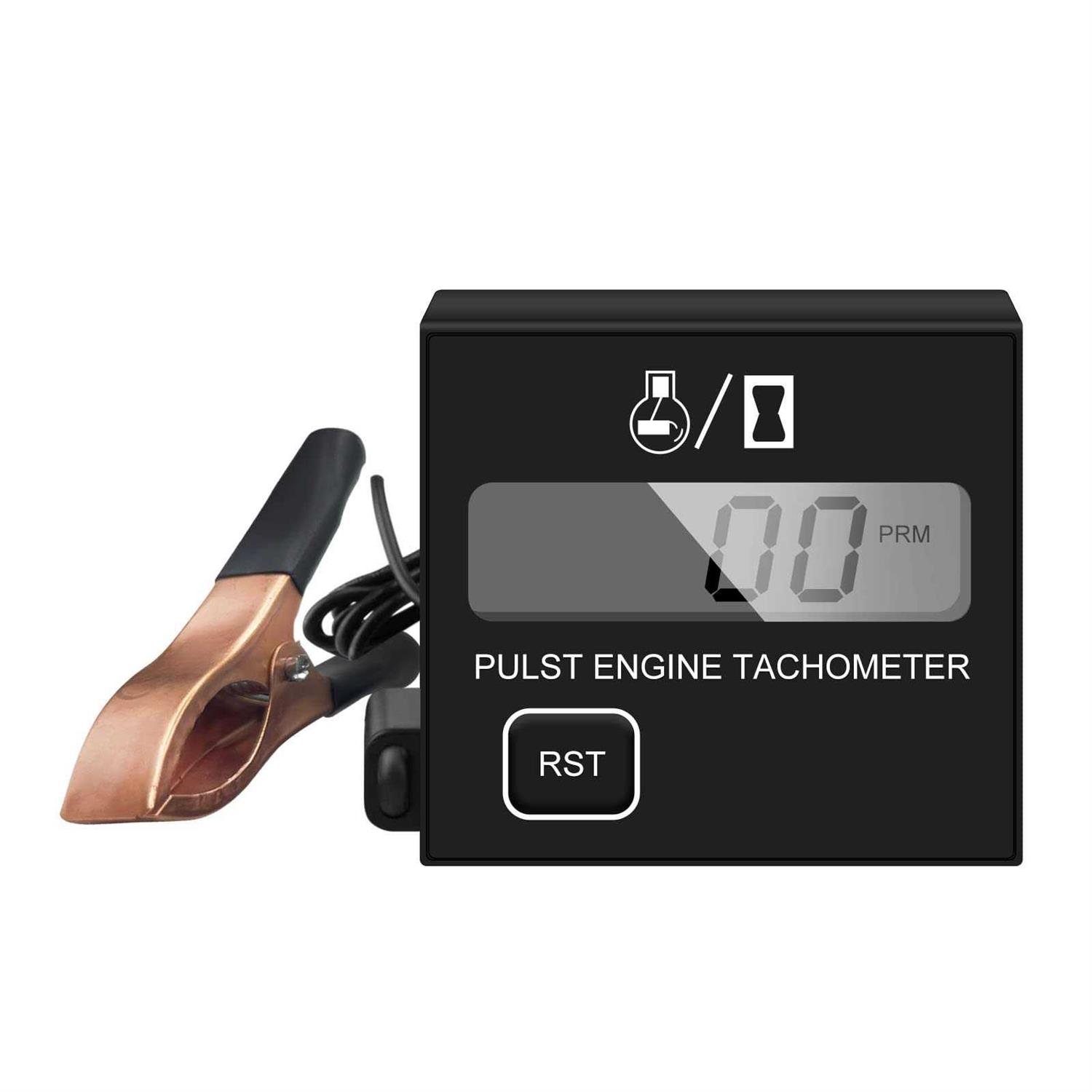 Generic Digital Tachometer Small Digital Engine Tachometer Inductive Tachometer Digital Chainsaw Tachometer Replaceable Battery Waterproof Tachometer