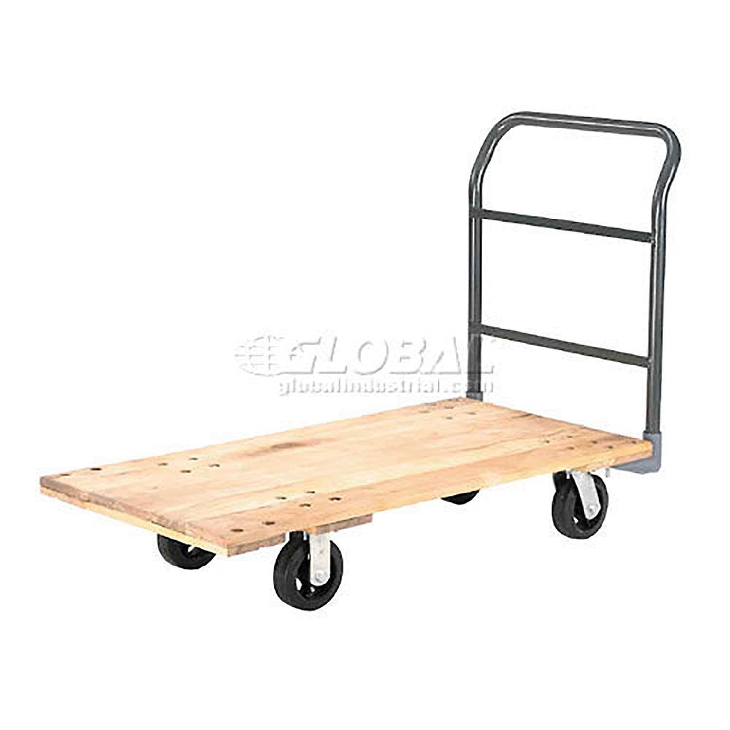 Global Industrial Hardwood Deck Platform Truck Casters